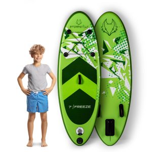 Freeze Kids Stand Up Paddle Board Kit - Green - 7'